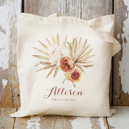Bolso De Tela Dama de honor personalizada floral boho