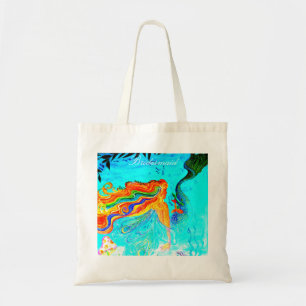 Bolso De Tela Dama de honor sirena de pelo arcoíris