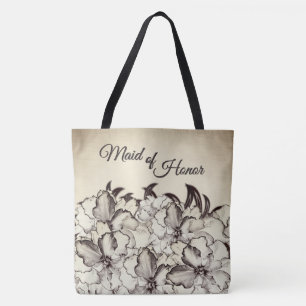 Bolso De Tela Dama de honor vintage