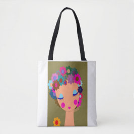 Bolso De Tela dama de las flores