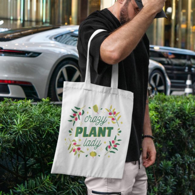 Bolso De Tela Dama de planta loca (Subido por el creador)