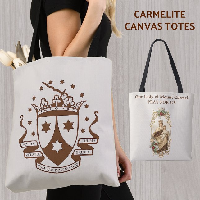 Bolso De Tela Dama del Monte Carmel con escudo de armas (Subido por el creador)