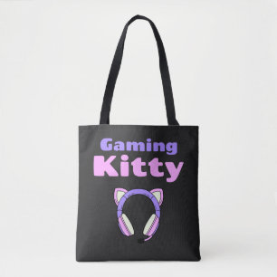 Bolso De Tela Dama Gamer - Gatita jugadora