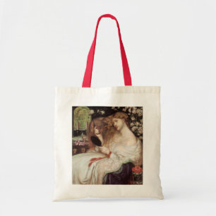Bolso De Tela Dama Lilith de Rossetti, Retrato Victoriano Antigu