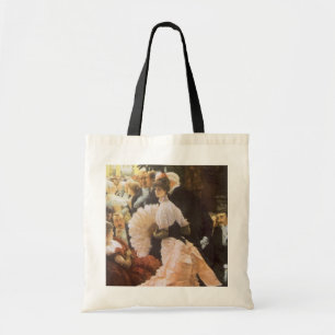 Bolso De Tela Dama Política de James Tissot, Victoriano Antiguo
