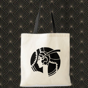 Bolso De Tela Dama Silueta Art Deco Geométrico Vintage