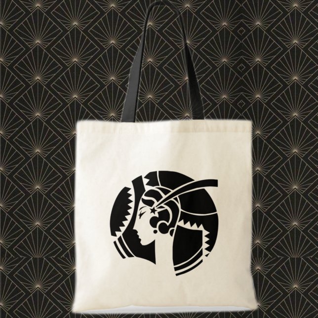 Bolso De Tela Dama Silueta Art Deco | Geométrico Vintage (Subido por el creador)