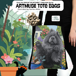 Bolso De Tela DAMA SOMBREADA el Chow Azul