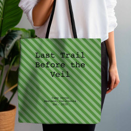 Bolso De Tela Damas de Honor Rayado Verde Jardín Despedida de So