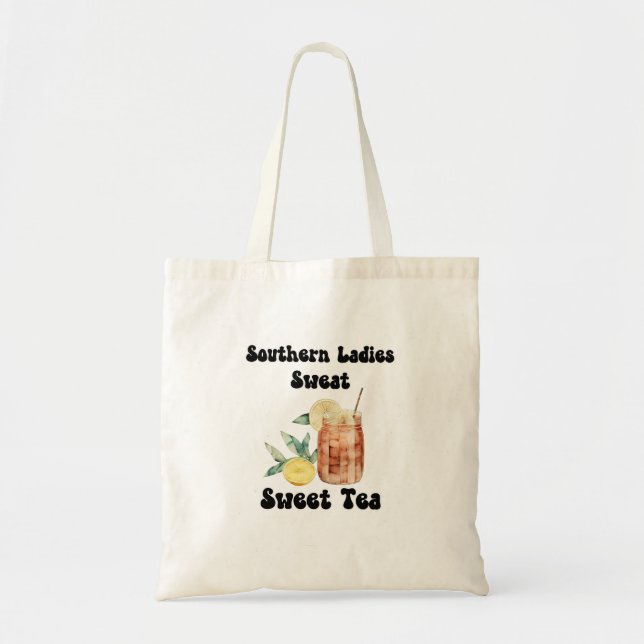 Bolso De Tela "Damas del Sur Dulce Té" (Frente)