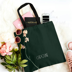 Bolso De Tela Damas Elegante Black Floral Boho Cute