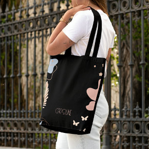 Bolso De Tela Damas Elegante Negro Boho Lindo 