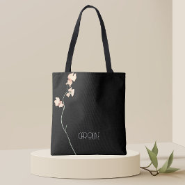 Bolso De Tela Damas Elegante Negro Floral  Boho Lindo 