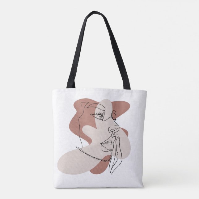 Bolso De Tela Damas Tote Bag (Reverso)