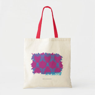 Bolso De Tela Damasco 2 Aguamarina-Púrpuras