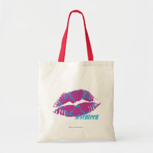 Bolso De Tela Damasco Aguamarina-Púrpura