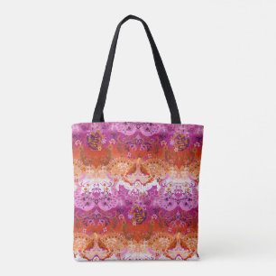 Bolso De Tela damasco de dragón lesbiana - colores nuevos de la