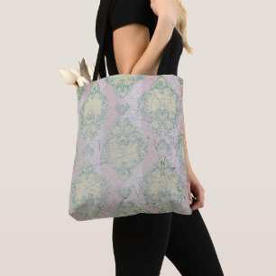 Bolso De Tela Damask Grunge Elegance