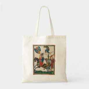 Bolso De Tela Damsel en peligro, arte medieval del siglo XIV