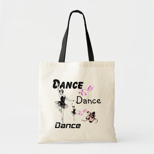 Bolso De Tela Dance Dance Dance Ballet Tote Bag (Frente)