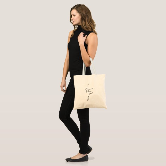 Bolso De Tela Dance Line Art Tote Bag (Anverso (modelo))