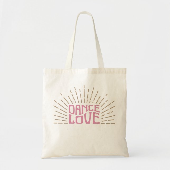 Bolso De Tela "Dance Love" Tote Bag (Frente)