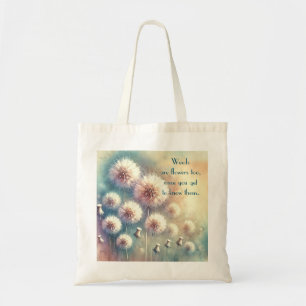 Bolso De Tela Dandelion Blowball & Cita