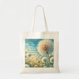 Bolso De Tela Dandelion Blowball y Cita #2