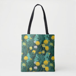 Bolso De Tela Dandelions amarillo de verano
