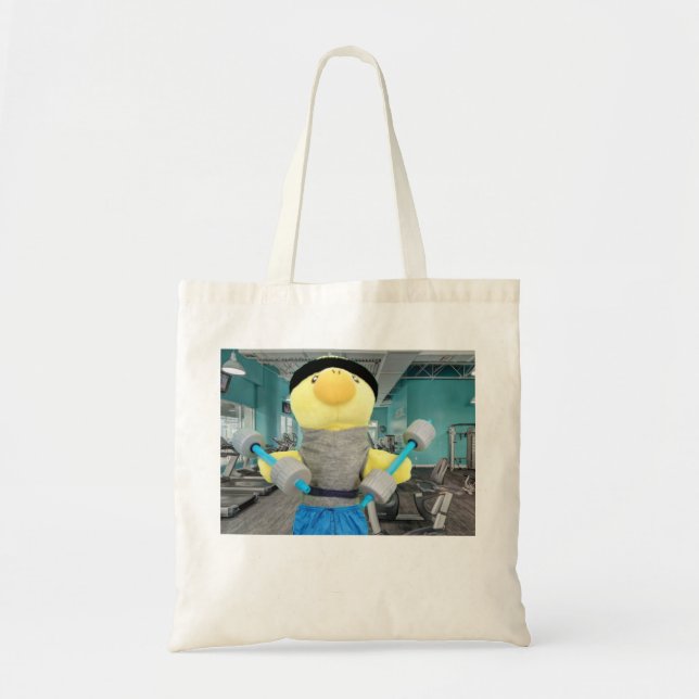 Bolso De Tela Danny Duck en el gimnasio (Frente)