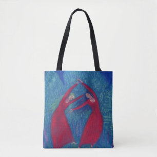 Bolso De Tela Danza de las brujas, pintura pastel, arte de fanta