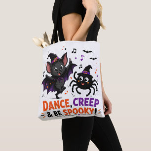 Bolso De Tela Danza de Murciélago y Araña Espeluznantes Adorable