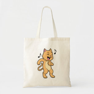 Bolso De Tela Danza de música de gato
