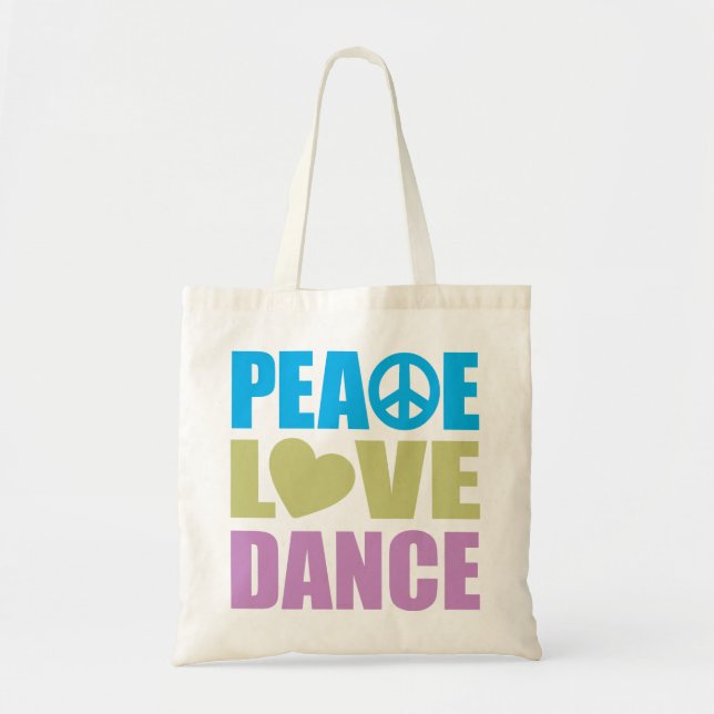 Bolso De Tela Danza del amor de la paz (Frente)