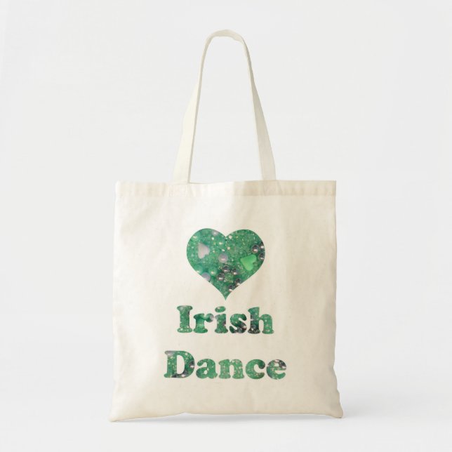 Bolso De Tela Danza del irlandés del amor (Frente)