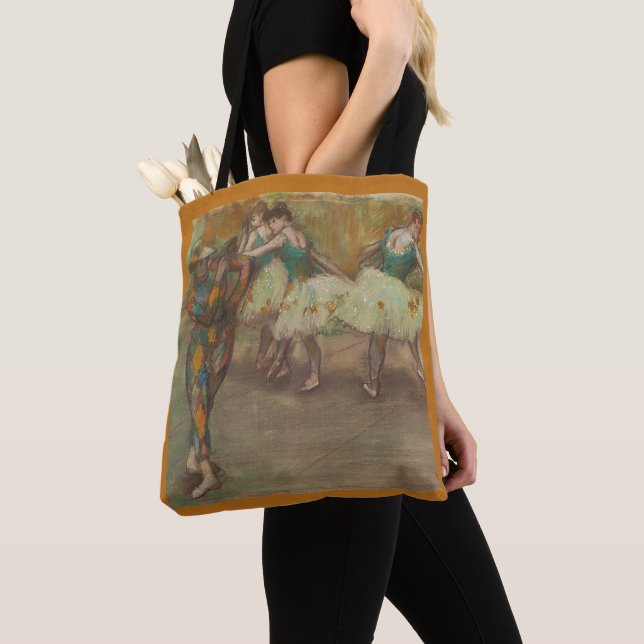 Bolso De Tela Danza Harlequin, arte Degas (Detalle)