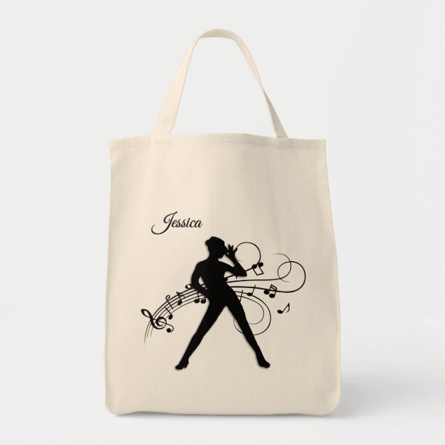 Bolso De Tela Danza personal moderna (Frente)