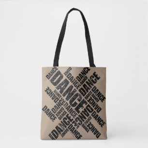 Bolso De Tela Danza tipográfica (apenada)