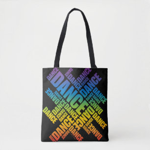 Bolso De Tela Danza tipográfica (espectro)