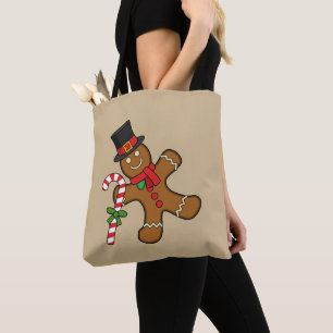 Bolso De Tela Danzando al hombre del pan de jengibre