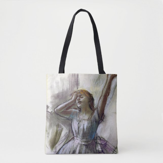 Bolso De Tela Danzante Stretching de Degas (Anverso)