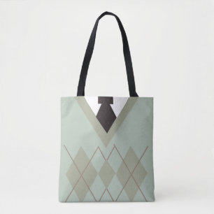 Bolso De Tela Dapper Style Sweet All Over Design