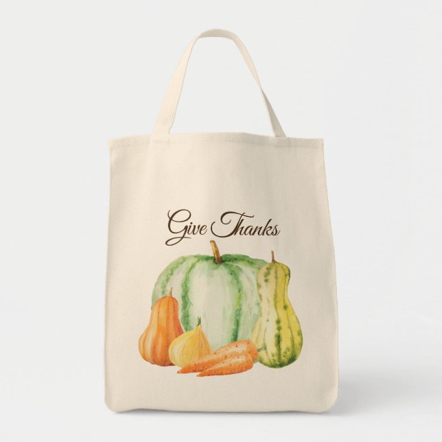 Bolso De Tela Dar gracias a la vida residual vegetal (Frente)