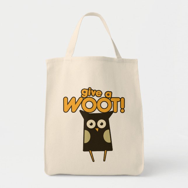 Bolso De Tela Dar un búho de hollín (Frente)