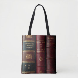 Bolso De Tela Dark Academia Vintage Antique Leather Book Spines