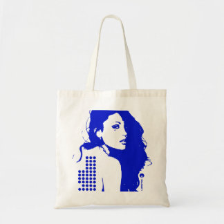 Bolso De Tela Dark Disco Blue
