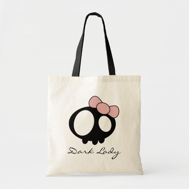 Bolso De Tela Dark Lady (Frente)