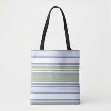 Dark Pastel Blue and Spring Rain Stripes