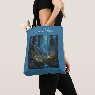 Bolso De Tela DarkCottageCore Bosque encantado hongos musgo