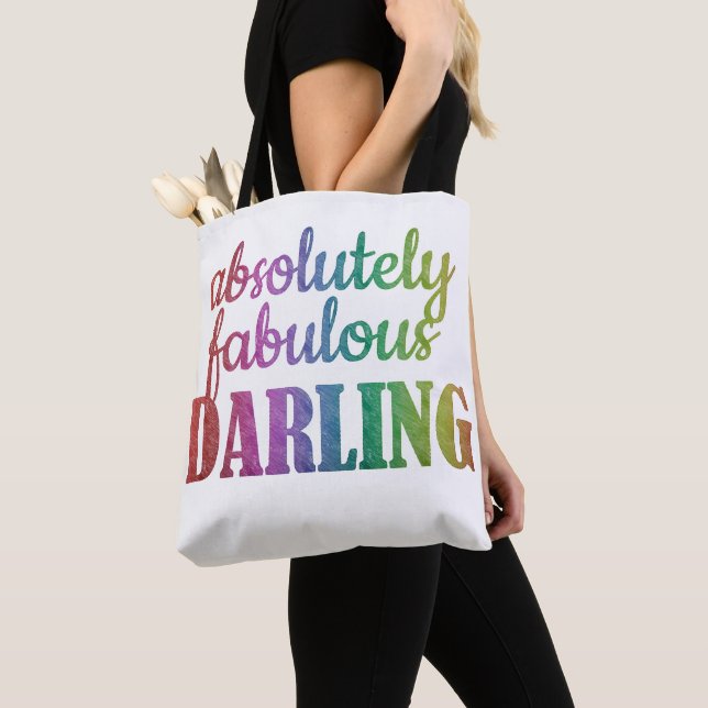 BOLSO DE TELA DARLING ABSOLUTAMENTE FABULOSO - FABULOSO - OSCURO (Detalle)